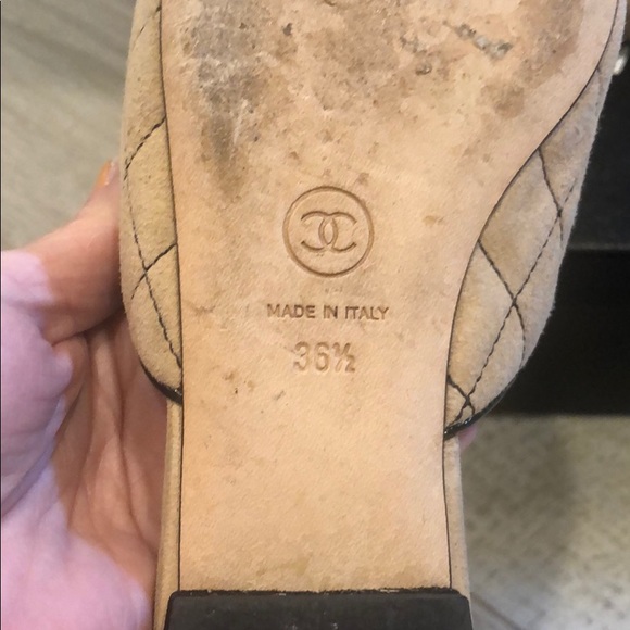 Chanel Beige/Black Mule - Picture 3 of 5